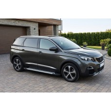 Боковые Подножки Line (2 шт., Алюминий) для Peugeot 5008 2016-2023 гг