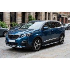 Боковые Подножки Maya V1 (2 шт., Алюминий) для Peugeot 5008 2016-2023 гг