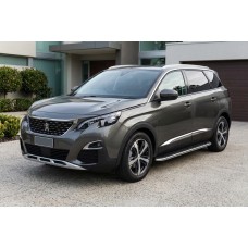 Боковые Подножки Maydos V1 (2 шт., Алюминий и Нержавейка) для Peugeot 5008 2016-2023 гг