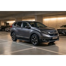 Бокові пороги Allmond Black (2 шт., алюміній) для Honda CRV 2017-2022 рр