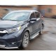 Бокові пороги Allmond Grey (2 шт., алюм.) для Honda CRV 2017-2022 рр