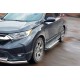 Боковые Подножки Allmond Grey (2 шт., Алюминий) для Honda CRV 2017-2022 гг