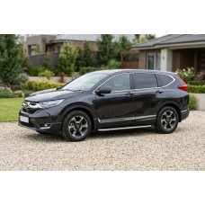 Бокові пороги Fullmond (2 шт., алюм.) для Honda CRV 2017-2022 рр