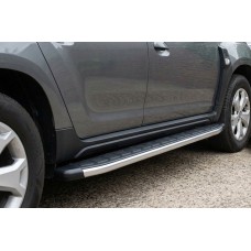 Бокові пороги Fullmond (2 шт., алюміній) для Renault Duster 2018-2024 рр