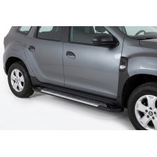 Бокові пороги Line (2 шт., алюміній) для Renault Duster 2018-2024 рр