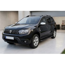 Бокові пороги Tayga Black (2 шт., алюміній) для Renault Duster 2018-2024 рр
