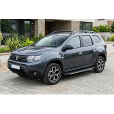 Бокові пороги Bosphore Grey (2 шт., алюміній) для Renault Duster 2018-2024 рр