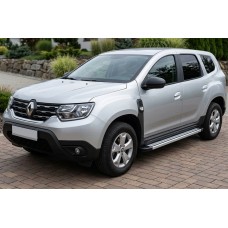 Бокові пороги Maya V4 (2 шт., алюміній) для Renault Duster 2018-2024 рр