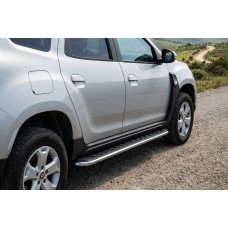 Бокові пороги Maydos V1 (2 шт., алюміній) для Renault Duster 2018-2024 рр
