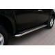 Боковые пороги Maydos V2 (2 шт., алюминий -2025 нерж) для Fiat Fullback 2016- гг