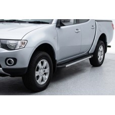 Бокові пороги Duru (2 шт., алюміній) для Fiat Fullback 2016- рр
