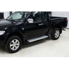 Бокові пороги Maya V2 (2 шт., алюміній) для Fiat Fullback 2016- рр