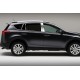 Молдинг дверных стоек (8 шт, нерж) для Toyota Rav 4 2013-2018 гг