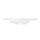 Накладки на дверні молдинги (6 шт, нерж) для Mercedes C-class W204 2007-2015рр