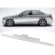 Накладки на молдинги стекол (6 шт, нерж) для Mercedes C-class W204 2007-2015 рр Накладки на молдинги стекол (6 шт, нерж) для Mercedes C-class W204 2007-2015 рр