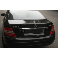 Хром планка над номером (нерж) для Mercedes C-class W204 2007-2015рр