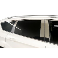 Молдинг дверных стоек (нерж.) для Ford Kuga 2008-2013 гг
