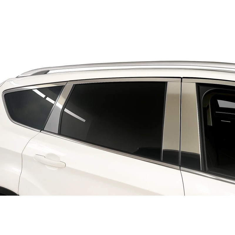 Молдинг дверных стоек (нерж.) для Ford Kuga 2008-2013 гг