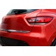 Накладка на задні ліхтарі (2 шт., чорний хром) для Renault Clio IV 2012-2019 рр Накладка на задні ліхтарі (2 шт., чорний хром) для Renault Clio IV 2012-2019 рр