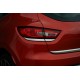 Накладка на задні ліхтарі (2 шт., чорний хром) для Renault Clio IV 2012-2019 рр Накладка на задні ліхтарі (2 шт., чорний хром) для Renault Clio IV 2012-2019 рр