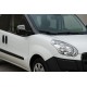 Накладки на дзеркала Чорний хром (2 шт., пласт) для Fiat Doblo II 2010-2022 рр Накладки на дзеркала Чорний хром (2 шт., пласт) для Fiat Doblo II 2010-2022 рр