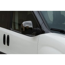 Накладки на Зеркала Черный Хром (2 шт., пластик) для Opel Combo 2012-2018 гг