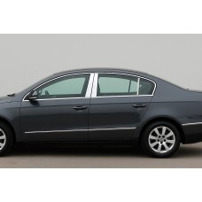 Молдинг дверных стоек (SD, нерж.) для Volkswagen Passat B6 2006-2012 гг