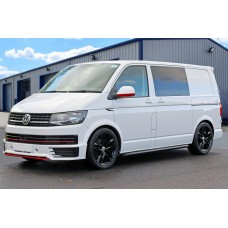 Накладка на передний бампер Sportline 2015-2018 (под покраску) для Volkswagen T6