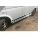 Бічні труби (2 шт., нерж) 60мм, Довга база для Volkswagen T6 2015-2024 рр