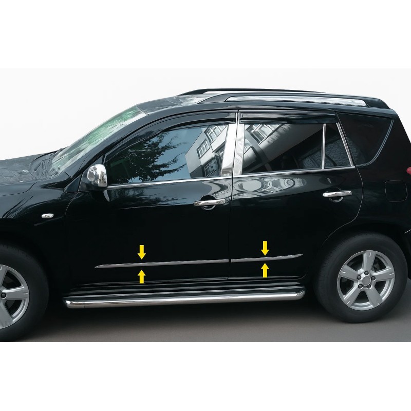 Молдинги Дверей Нержавеющая Сталь для Toyota Rav 4 2006-2013 гг Молдинги Дверей Нержавеющая Сталь для Toyota Rav 4 2006-2013 гг