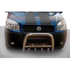 Передня дуга QT006 (нерж.) для Fiat Doblo I 2005-2010 рр