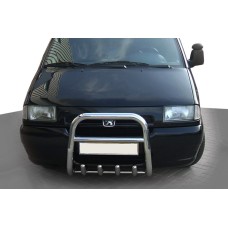 Кенгурятник QT006 (нержавейка) для Peugeot Expert 1995-2007 гг