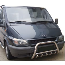 Кенгурятник WT003 (2000-2006, Нержавейка) для Ford Transit