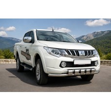 Передній захист ST015 (нерж) для Mitsubishi L200 2015-2024 рр