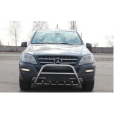 Кенгурятник WT003 (нерж.) для Mercedes ML W164