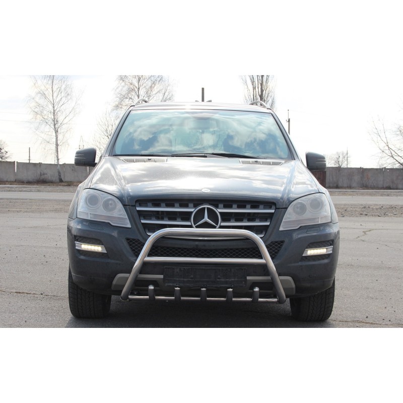Кенгурятник WT003 (нерж.) для Mercedes ML W164
