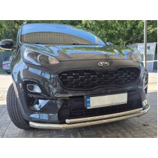 Передняя защита ST014 (нерж) для Kia Sportage 2015-2021 гг