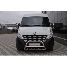 Кенгурятник WT003 (нерж.) без напису для Renault Master 2011-2023 рр