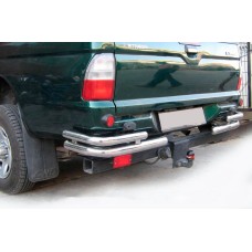 Задние углы AK003-Double (2 шт., нержавейка) для Mitsubishi L200 1996-2006 гг
