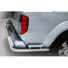 Задняя защита AK003-Special (нержавейка) для Nissan Navara 2006-2015 гг