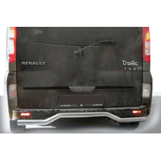 Задняя защита AK006 (нержавейка) для Renault Trafic 2001-2015 гг