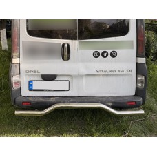 Задній захист AK006 (нерж) для Opel Vivaro 2001-2015 рр