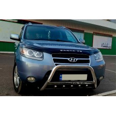 Кенгурятник WT004 (нержавейка) для Hyundai Santa Fe 2 2006-2012 гг