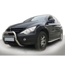 Кенгурятник WT005 (нерж) для SsangYong Action 2005-2018 рр