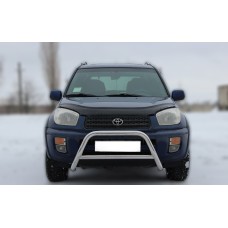 Кенгурятник WT005 (нержавейка) для Toyota Rav 4 2001-2005 гг