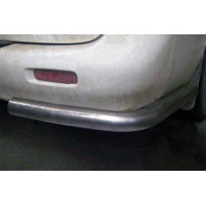 Задние угловые дуги AK003 (2 шт., нержавейка) для Hyundai H200, H1, Starex 1998-2007 гг