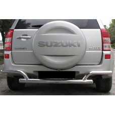 Задній захист AK005-2 (нерж) для Suzuki Grand Vitara 2005-2017 рр