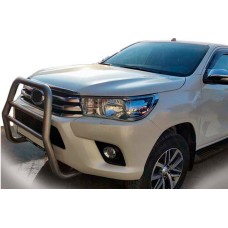 Передняя Защита QT007 (Нержавейка) для Toyota Hilux 2015- гг