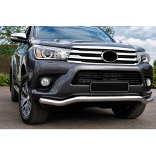 Передній захист ST007 (нерж) для Toyota Hilux 2015- рр