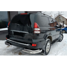 Задние двойные уголки AK003-2 (2 шт., нержавейка) для Toyota Land Cruiser Prado 120 2002-2009 гг
